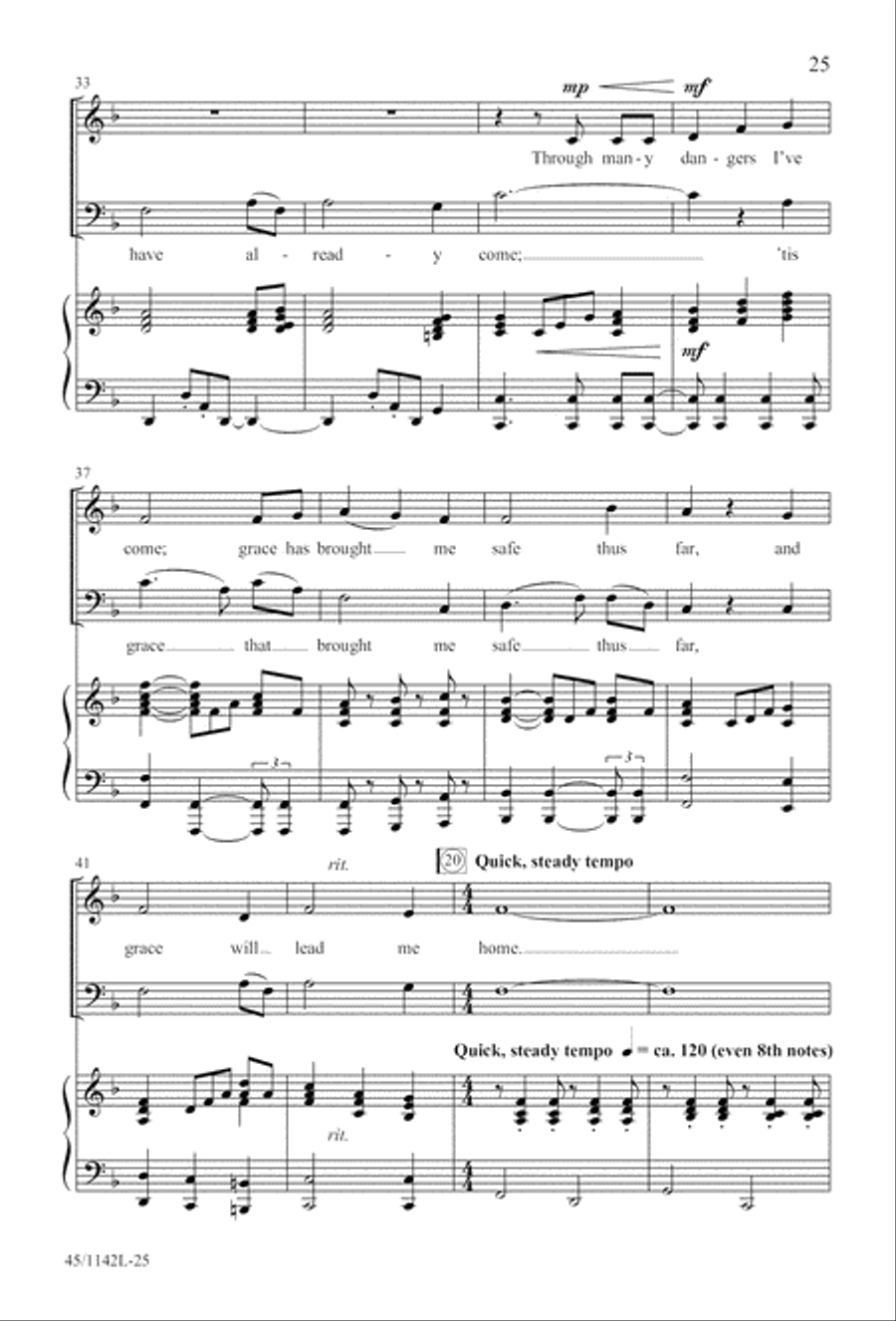 The Church's One Foundation 4-Part scores gallery preview page 27