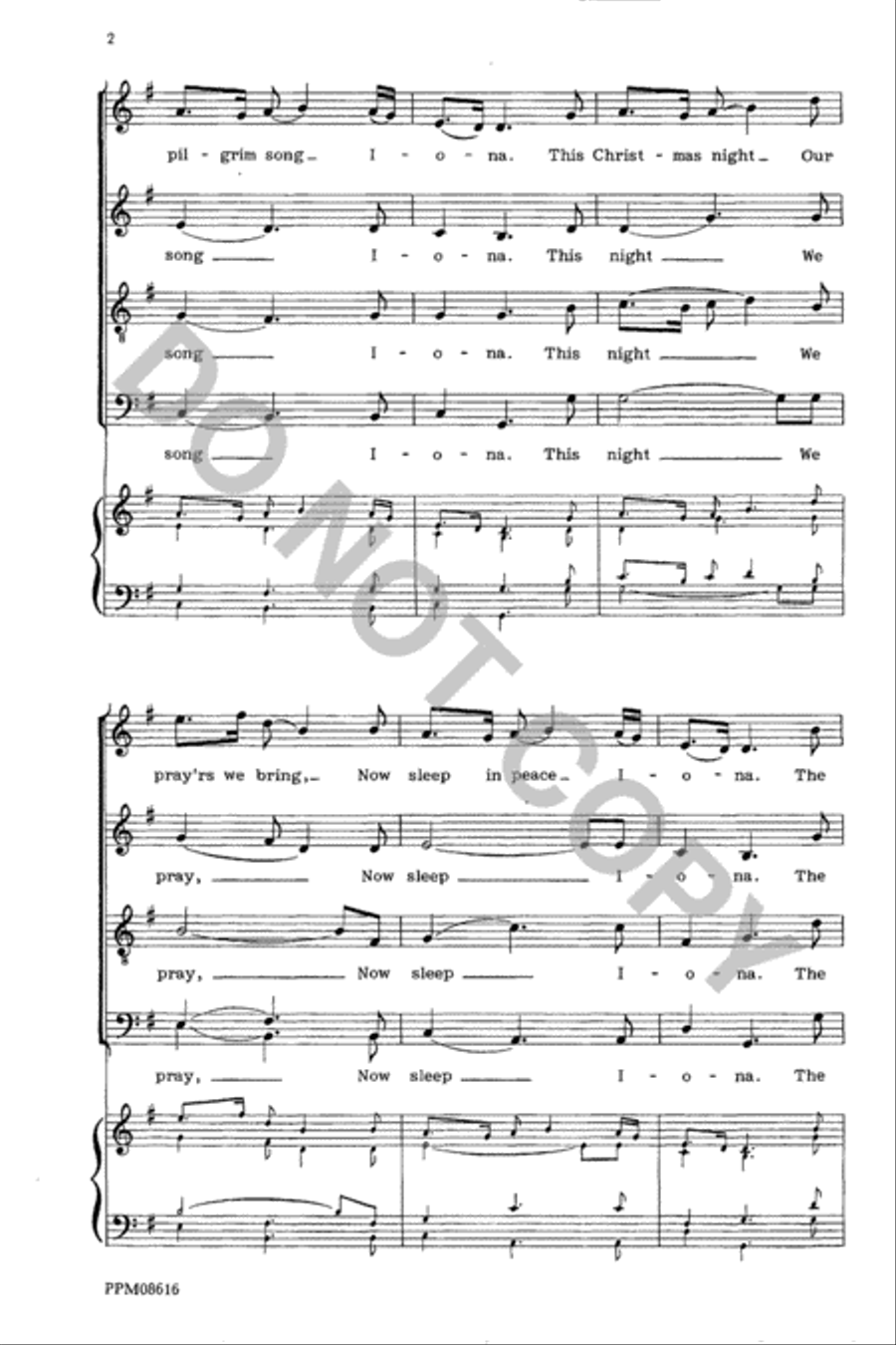 Iona 4-Part scores gallery preview page 3