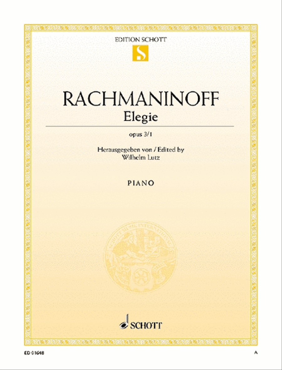 Elegy Piano Solo scores gallery preview page 1