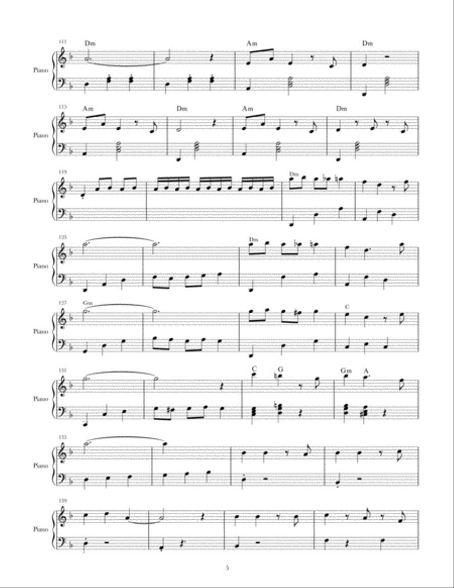 Choori Choori Piano Solo scores gallery preview page 5