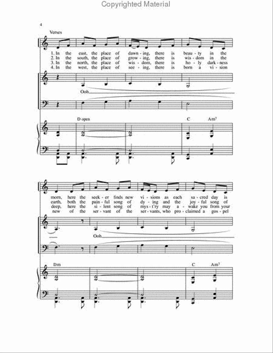Song at the Center 4-Part scores gallery preview page 4