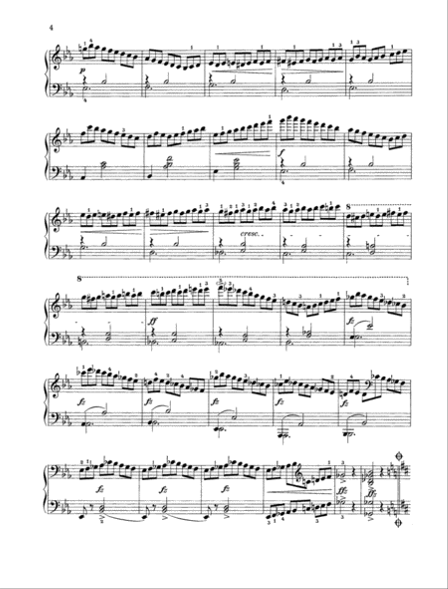 Impromptu, Op. 90 D 899 No. 2 Piano Solo scores gallery preview page 3