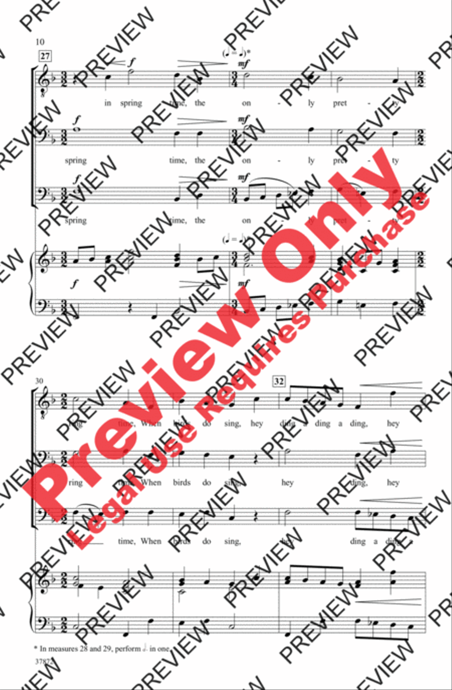 Two Morley Madrigals for Men Men's Choir scores gallery preview page 10