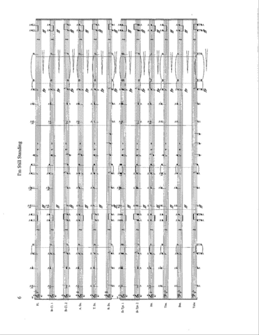 I'm Still Standing Marching Band scores gallery preview page 6