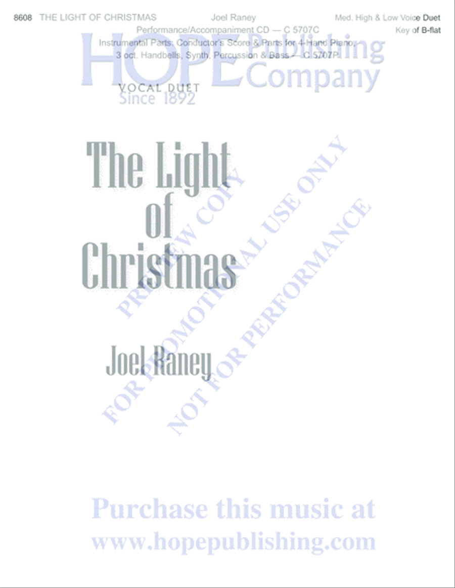 The Light of Christmas Handbell Choir scores gallery preview page 2