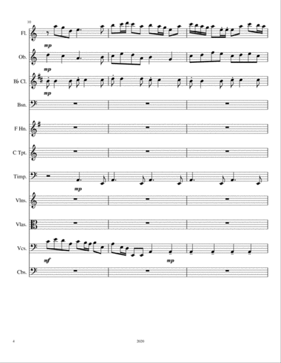 Symphonic Poem #1: Ashes to Ashes Full Orchestra scores gallery preview page 5