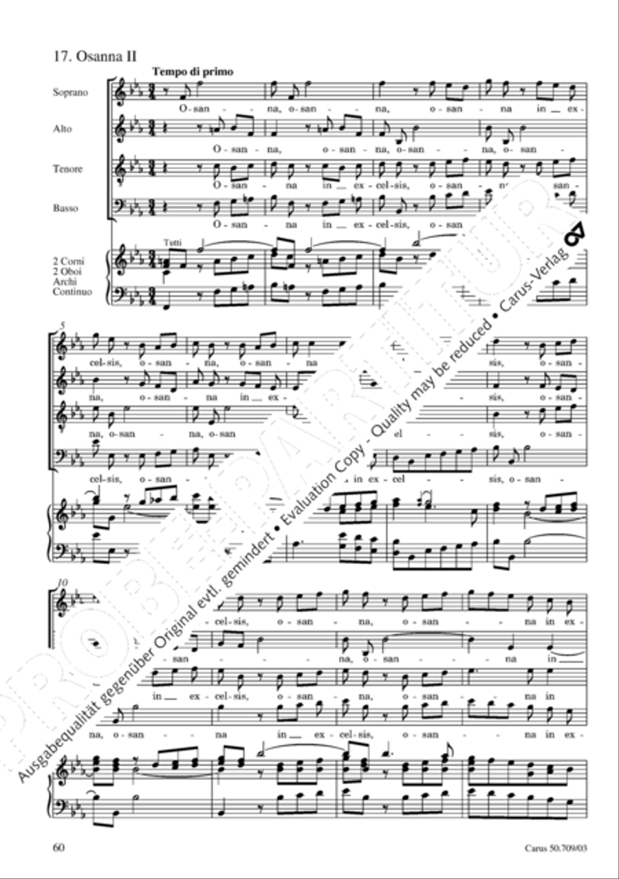 Requiem in E flat major 4-Part scores gallery preview page 61