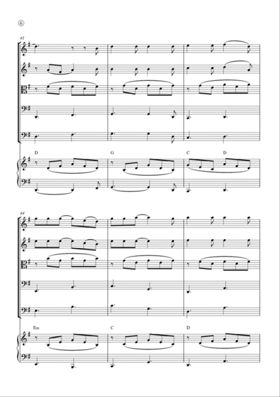 Hallelujah Hallelujah String Quintet scores gallery preview page 6