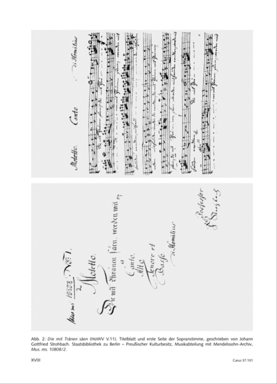Homilius: Complete Motets. Selected Works. New Edition 2014 4-Part scores gallery preview page 17