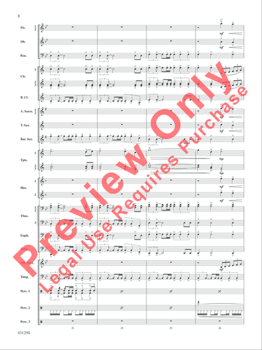 Soundtrack Concert Band scores gallery preview page 9