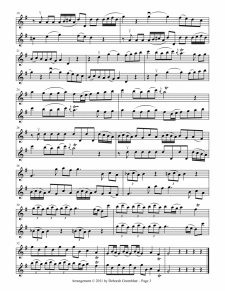 Telemann Sonatas for Two Violins