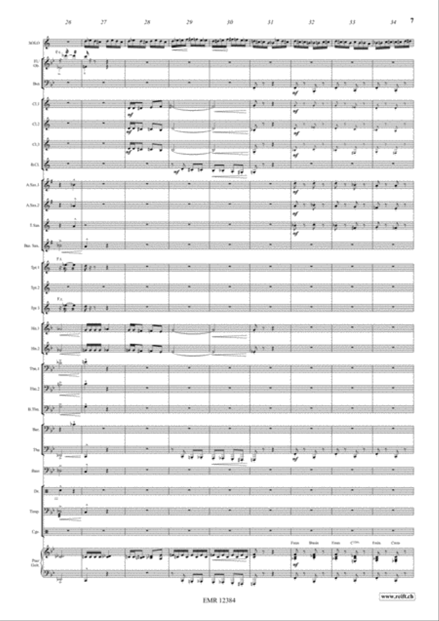 Swingair Bumble Bee Concert Band scores gallery preview page 8