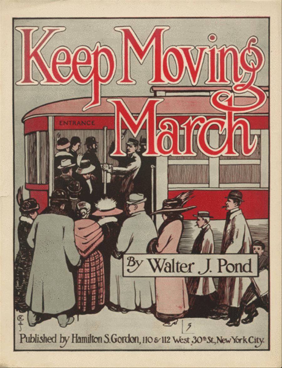 Keep Moving March Piano Solo scores gallery preview page 1