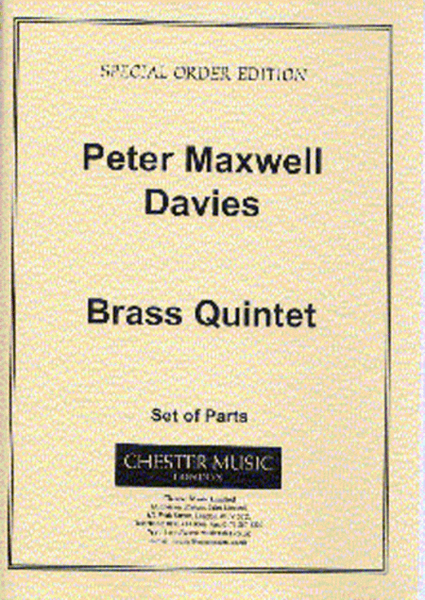 Brass Quintet (Parts)  Sheet Music