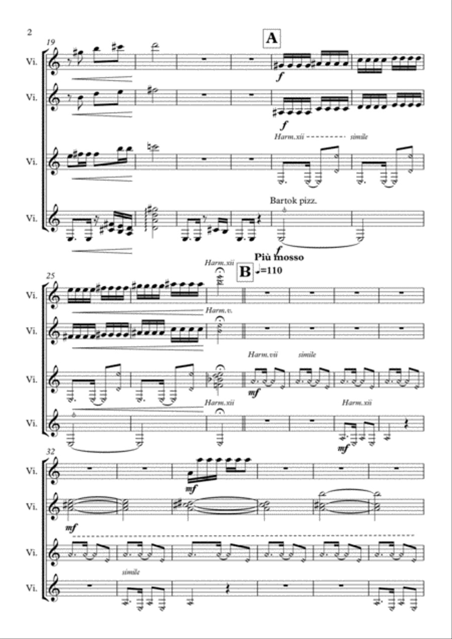 Suite Brasileira- Guitar quartet Large Ensemble scores gallery preview page 2