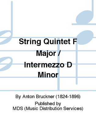 Book cover for String Quintet F major / Intermezzo D minor
