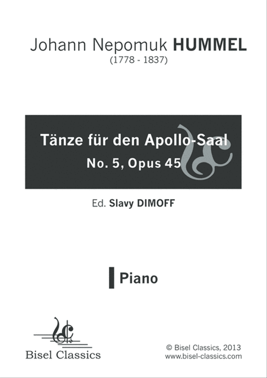 Tanze fur den Apollo-Saal No. 5, Opus 45 Piano Solo scores gallery preview page 3