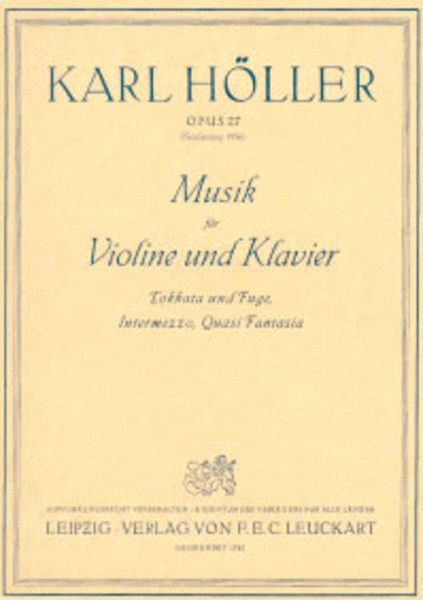 Musik fur Violine und Klavier
