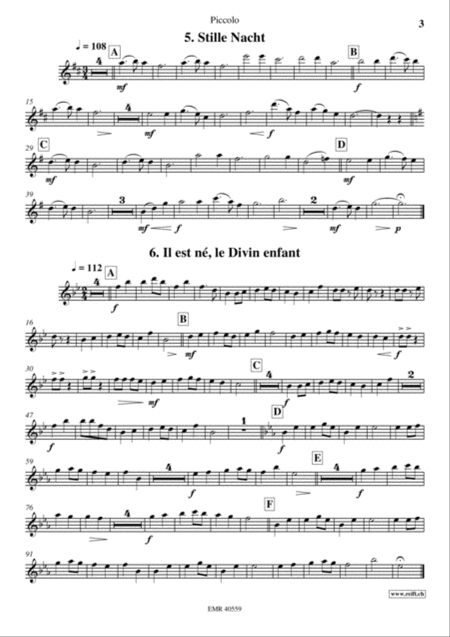 18 Christmas Songs Piccolo scores gallery preview page 4