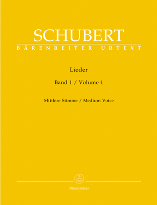 Book cover for Lieder, Volume 1