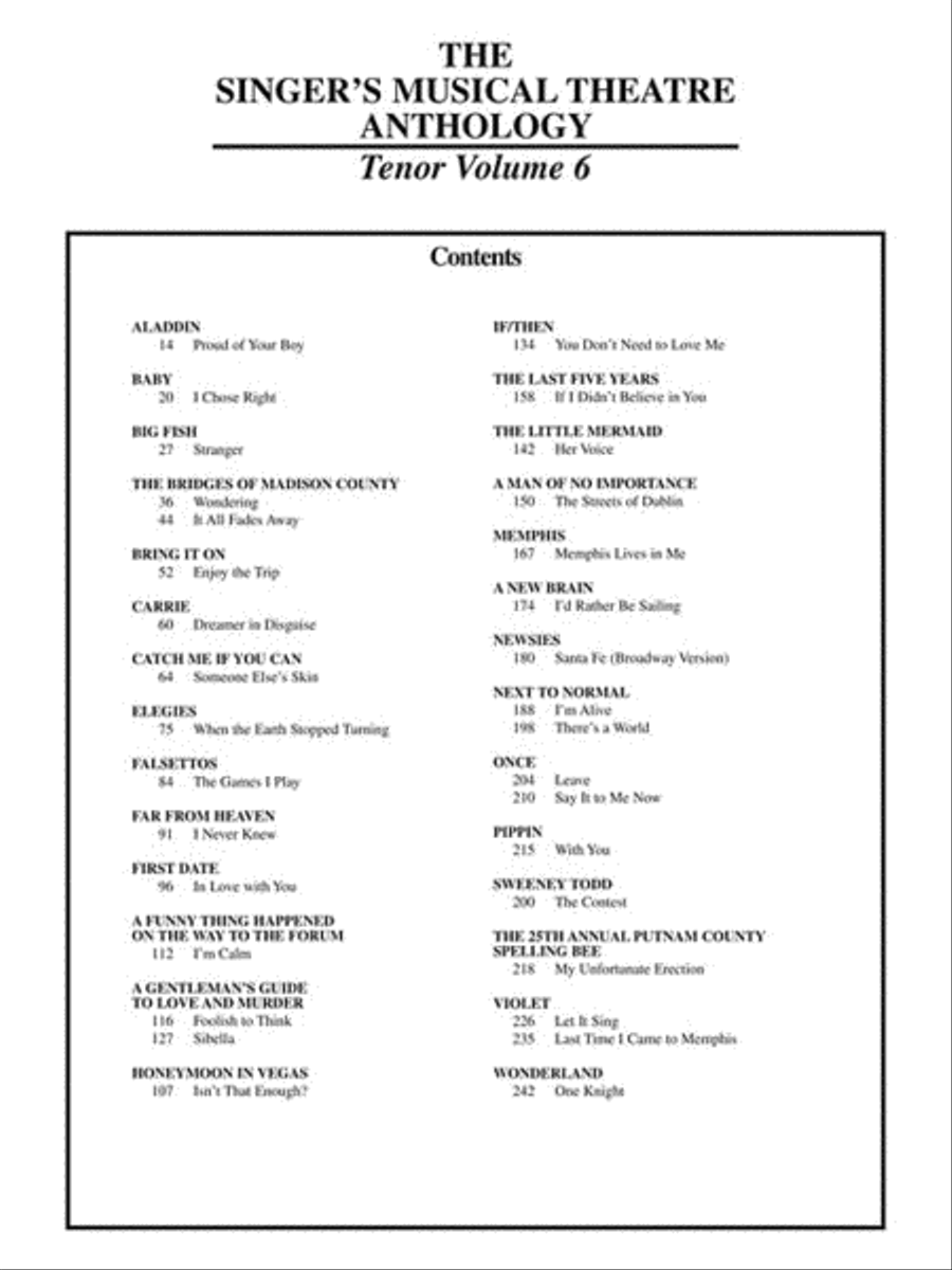 Singer's Musical Theatre Anthology – Volume 6 Voice scores gallery preview page 4