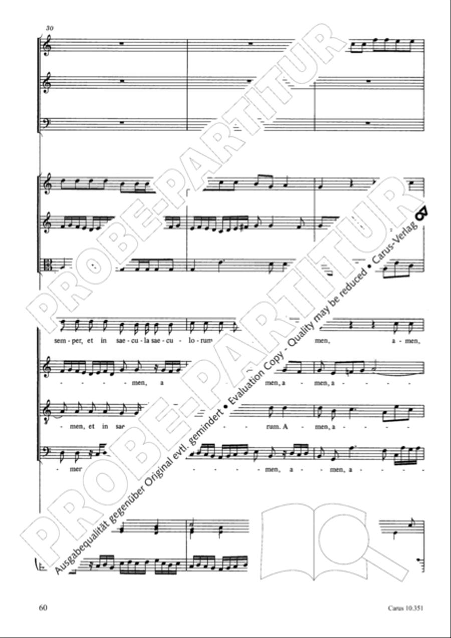 Magnificat Magnificat 4-Part scores gallery preview page 61
