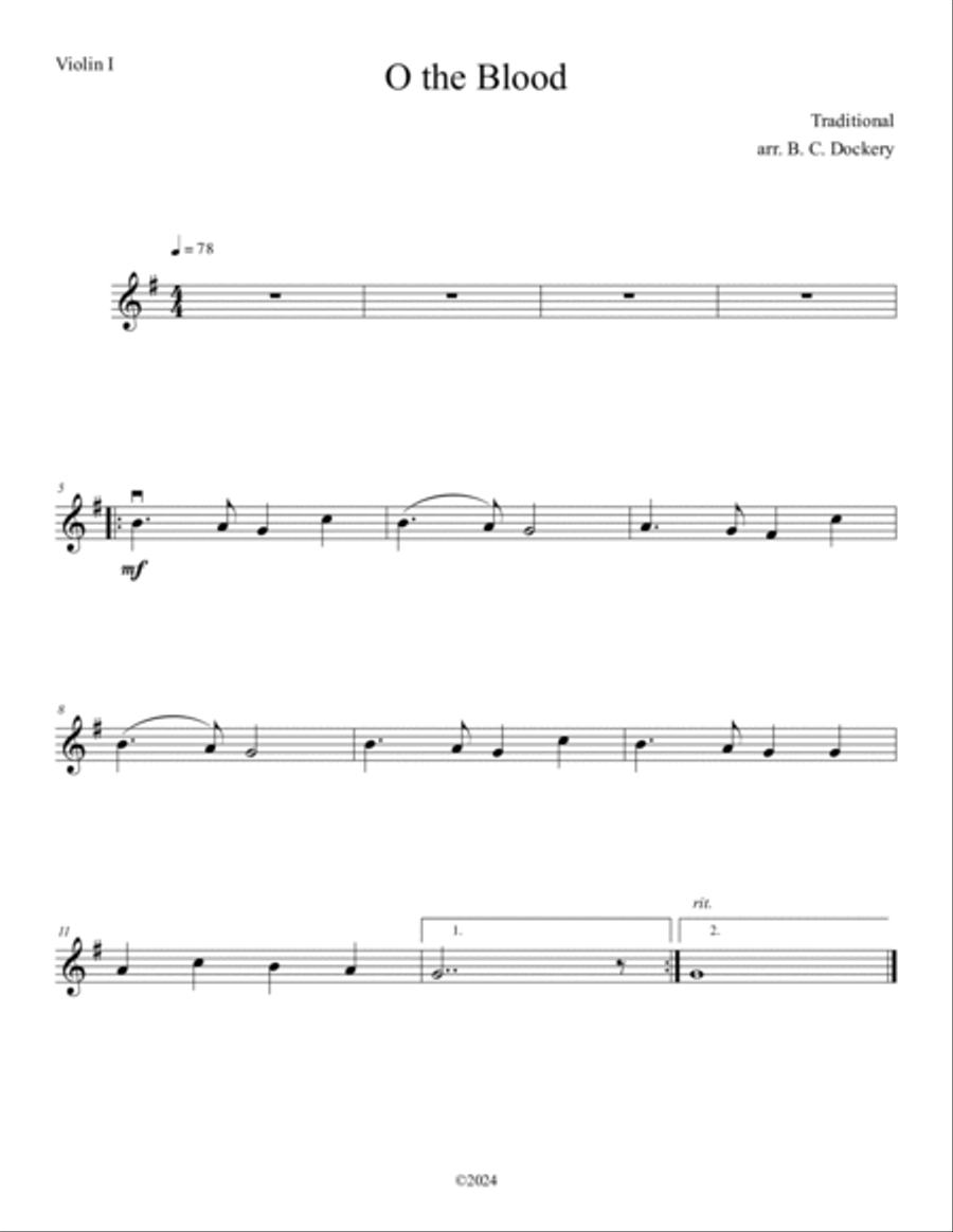 O The Blood (String Quartet) String Quartet scores gallery preview page 3