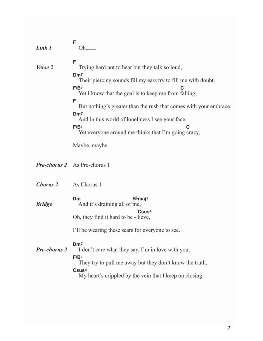 Bleeding Love Piano scores gallery preview page 2