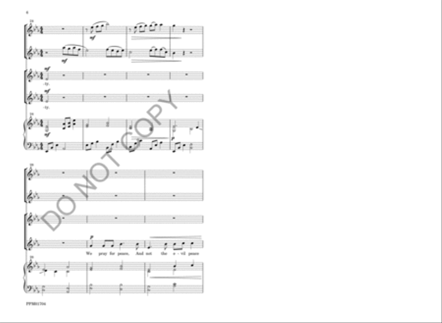 We Pray for Peace SA - Sheet Music page 9