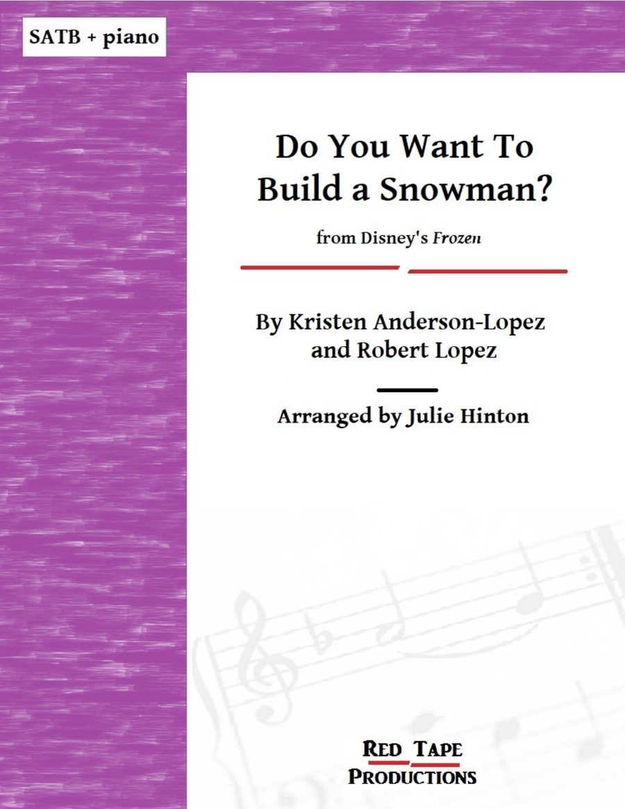 Do You Want To Build A Snowman? 4-Part scores gallery preview page 1