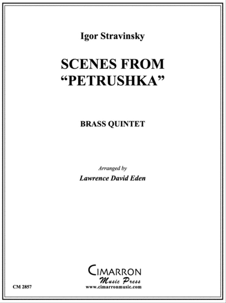 Scenes from Petrushka Brass Quintet scores gallery preview page 1