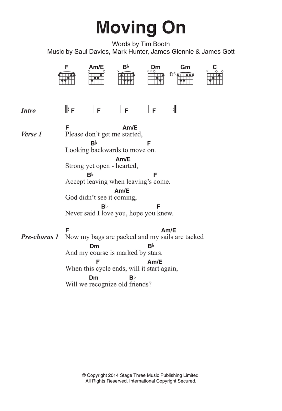 Moving On Guitar scores gallery preview page 1