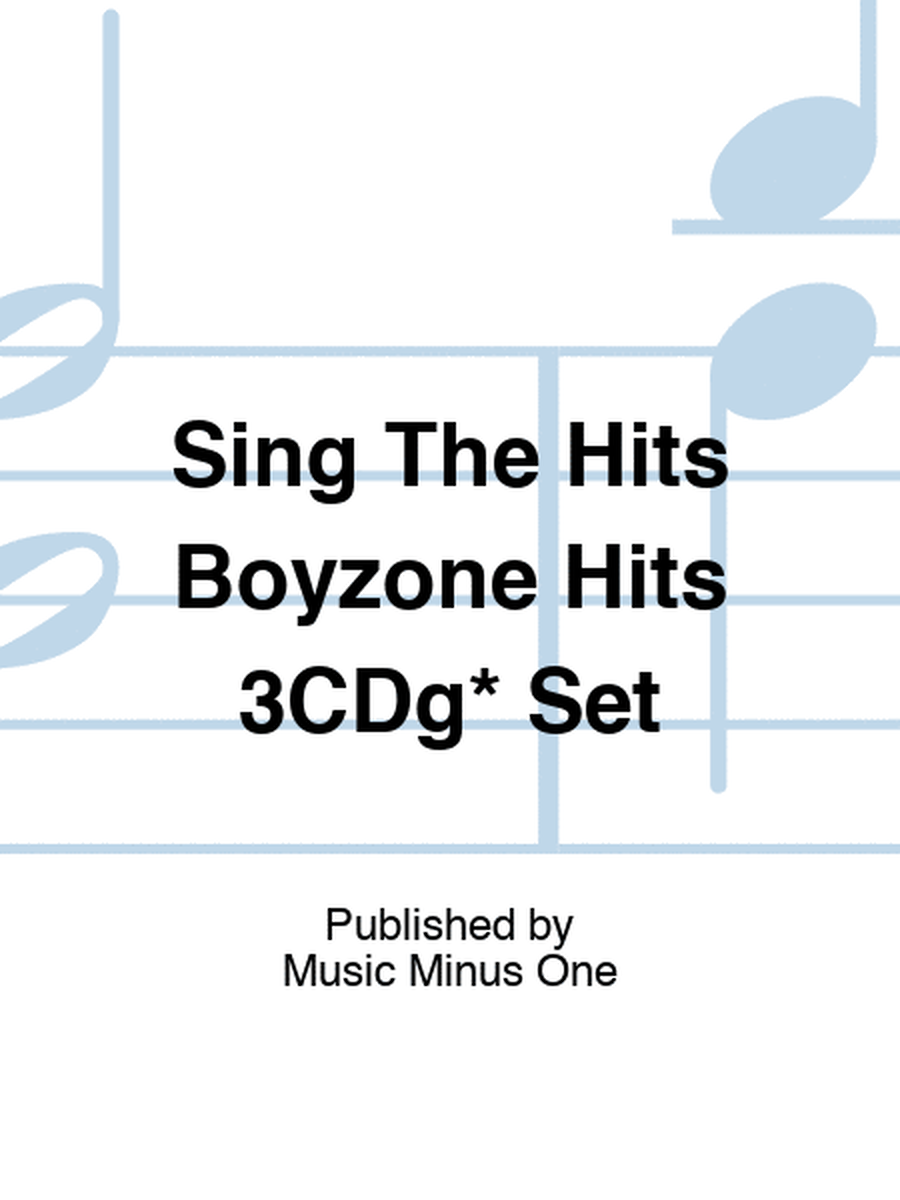 Sing The Hits Boyzone Hits 3CDg* Set