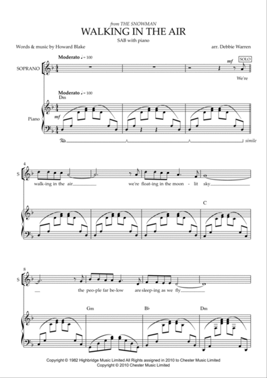 Walking In The Air 3-Part scores gallery preview page 2