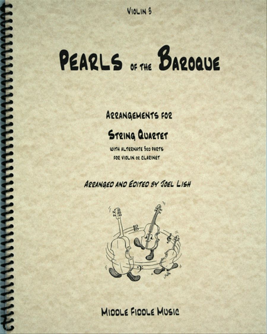Pearls of the Baroque - Alternate Part 3 for Violin (instead of viola) Cello scores gallery preview page 1