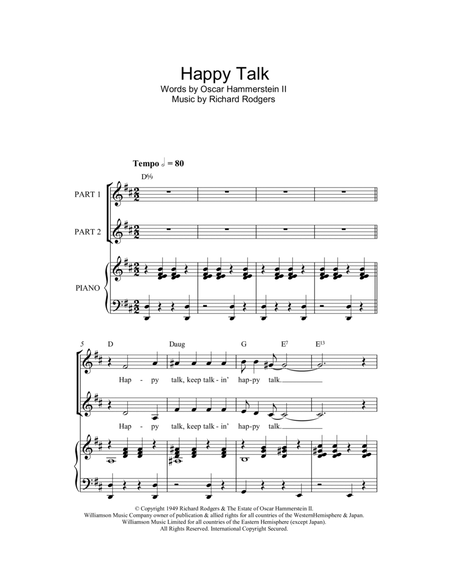 Happy Talk (from South Pacific) (arr. Rick Hein)