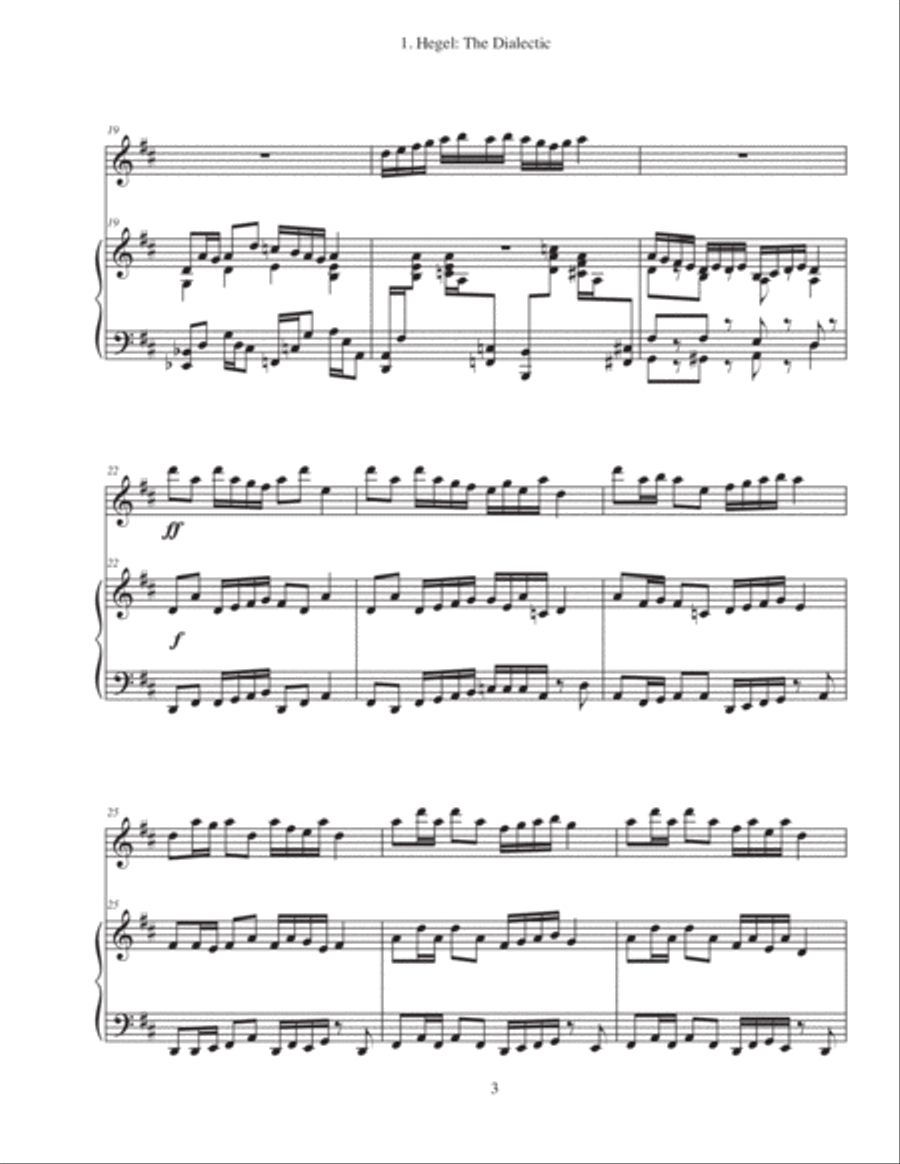 Philosophical Sketches for Violin and Piano Violin Solo scores gallery preview page 3