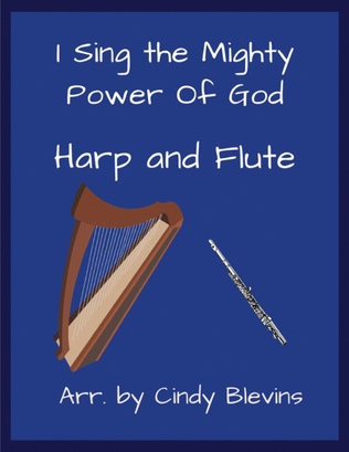 Book cover for I Sing The Mighty Power of God, for Harp and Flute