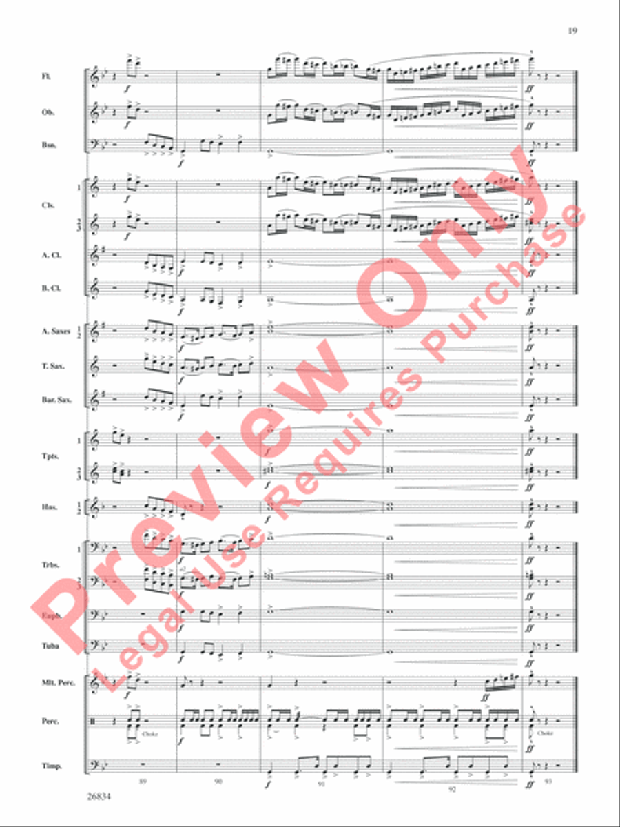 Medal of Valor Medal of Valor Concert Band scores gallery preview page 20