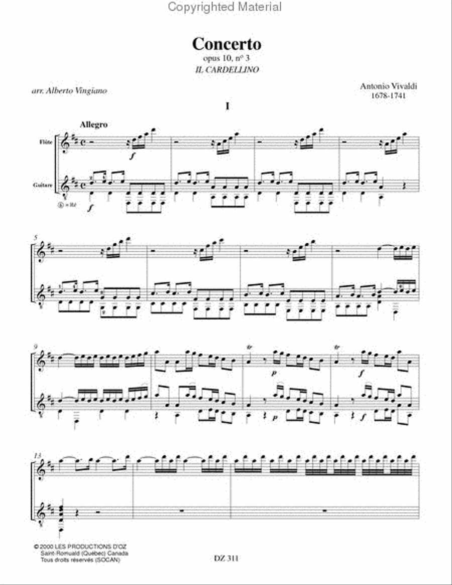 Concerto opus 10, no 3 Concerto opus 10, no 3 Flute scores gallery preview page 2