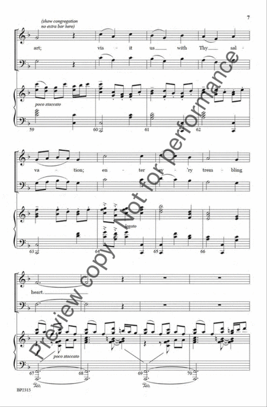 Love Divine, All Loves Excelling - Forrest 4-Part scores gallery preview page 6