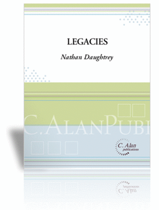 Book cover for Legacies (score only)