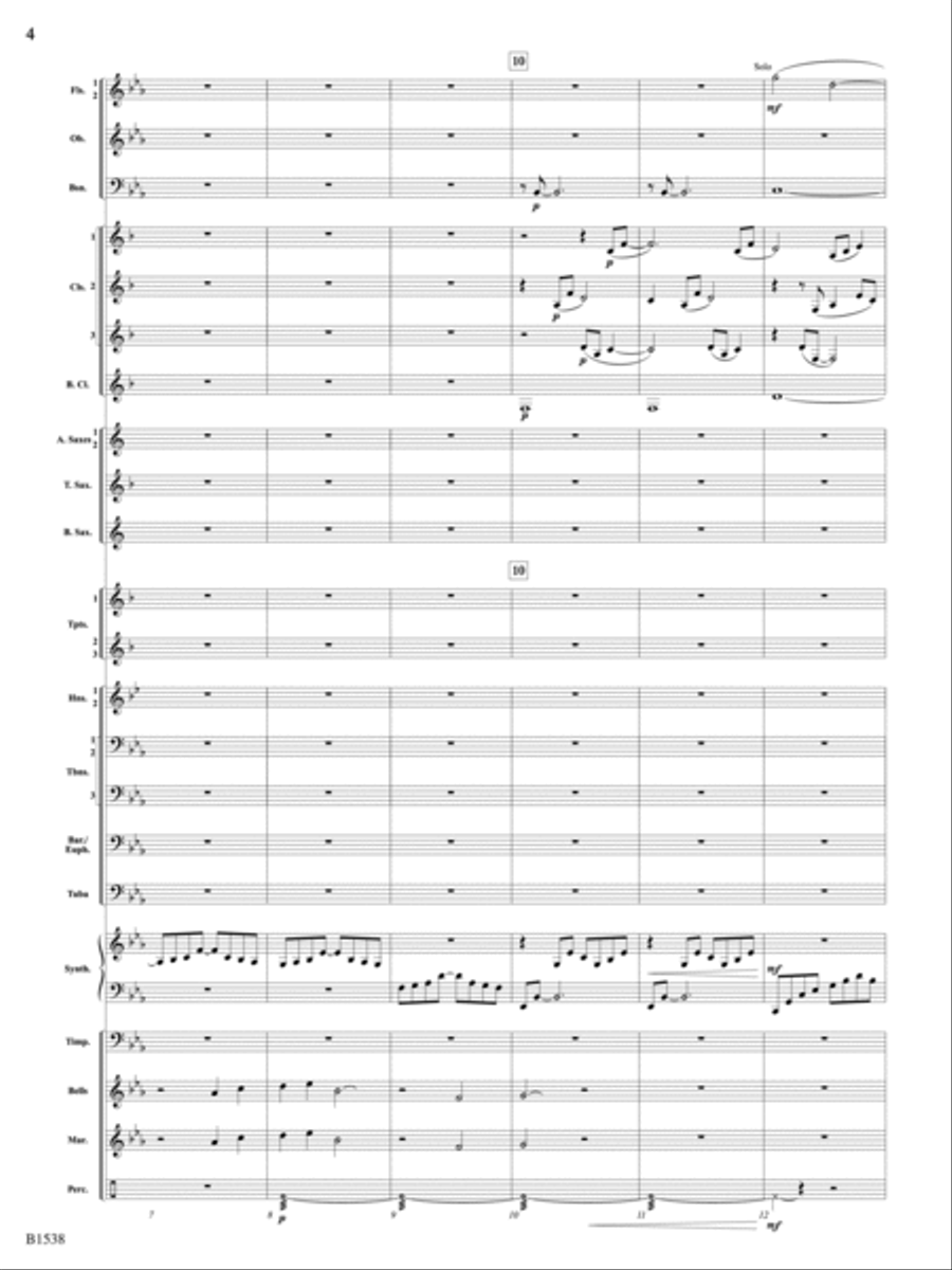 Reverie: Score Concert Band scores gallery preview page 4