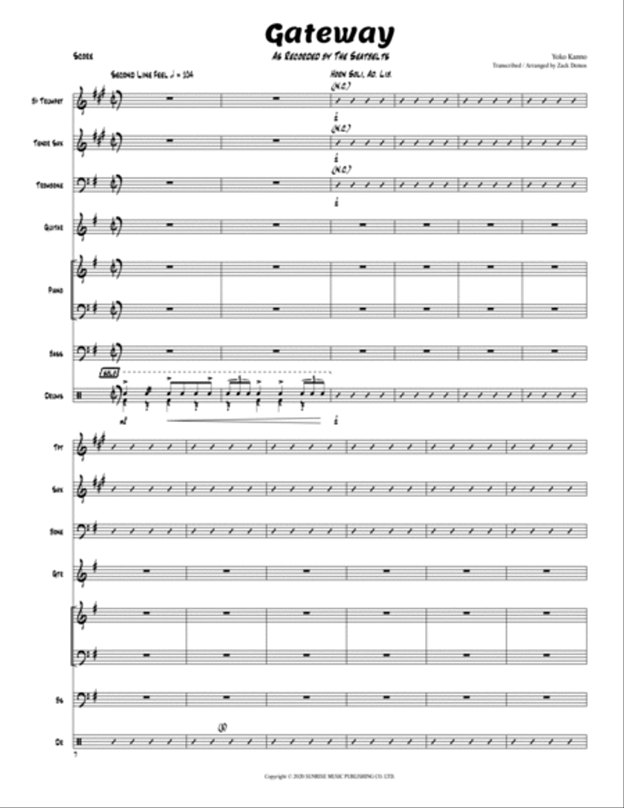 Gateway Jazz Ensemble scores gallery preview page 2