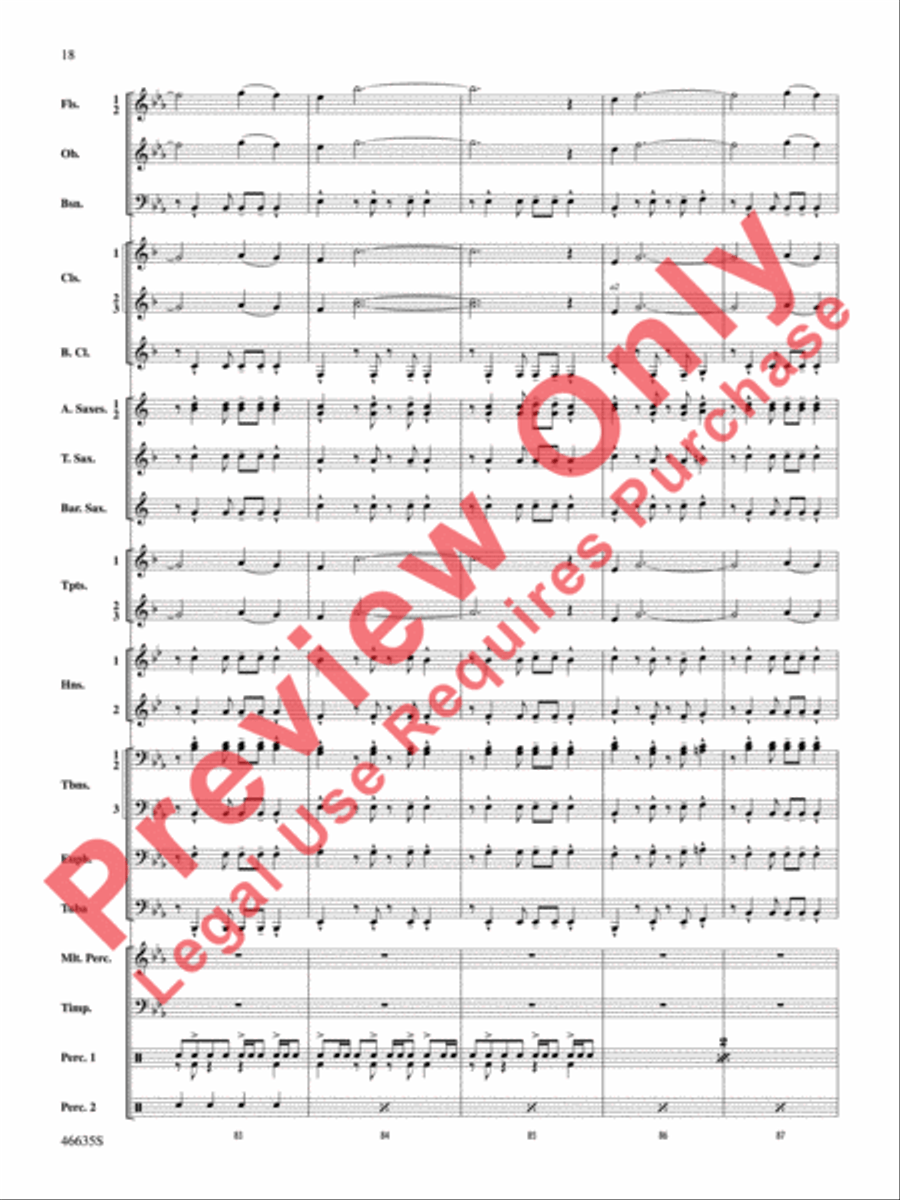 Best of the West! Concert Band scores gallery preview page 19
