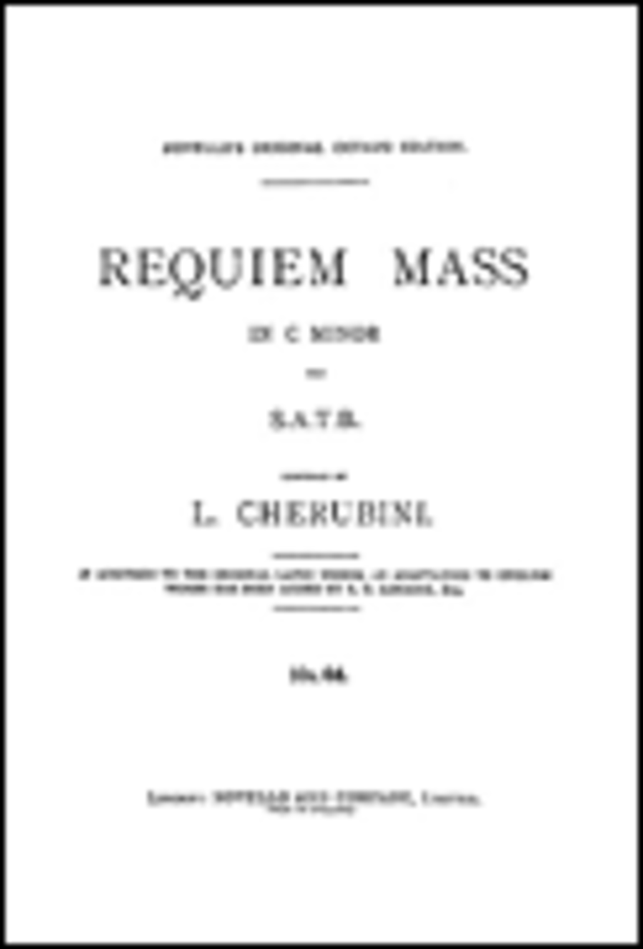 Luigi Cherubini: Requiem Mass In C Minor (Vocal Score)