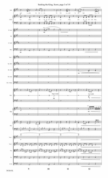 Seeking the King - Orchestral Score and Parts