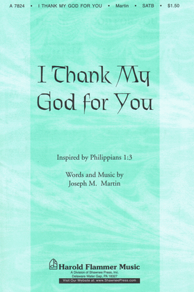 Book cover for I Thank My God for You
