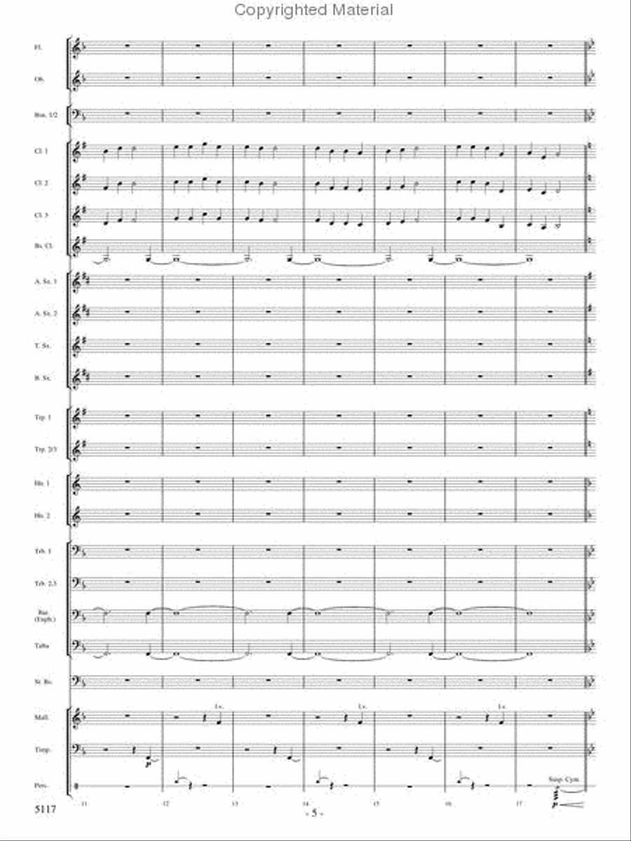 Hymn for a Child Concert Band scores gallery preview page 4