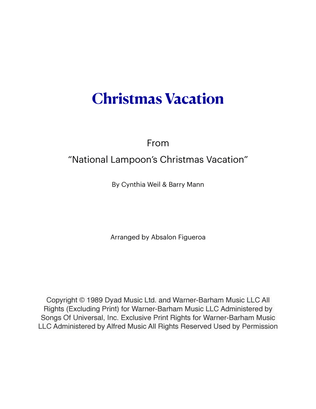 Book cover for Christmas Vacation